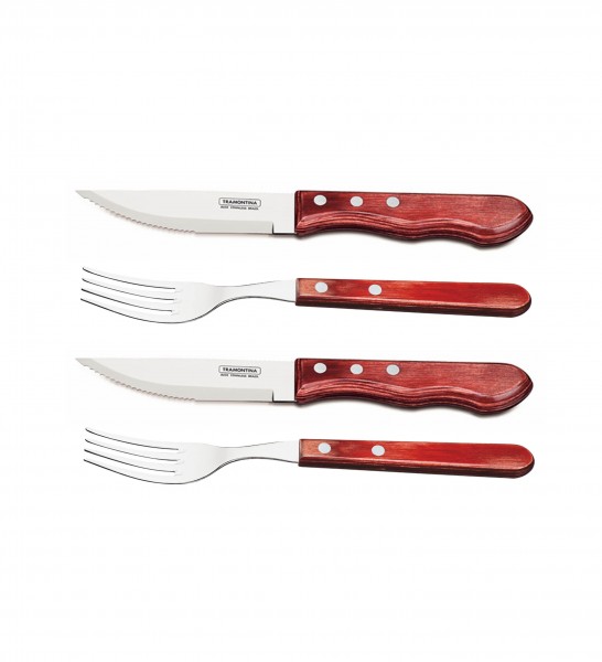 Tramontina 4-tlg. Jumbo-Steakbesteck-Set 