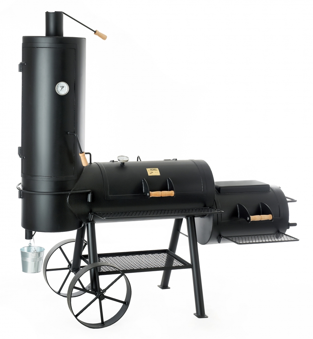 JOE´s BBQ Smoker 16" Chuckwagon zusätzlich senkrechter Gar-/ Warmhaltekammer