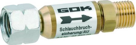GoK Schlauchbruchsicherung SBS/AU 50mbar 1,5kg/h G1/4LH UEM x G1/4LH-KN
